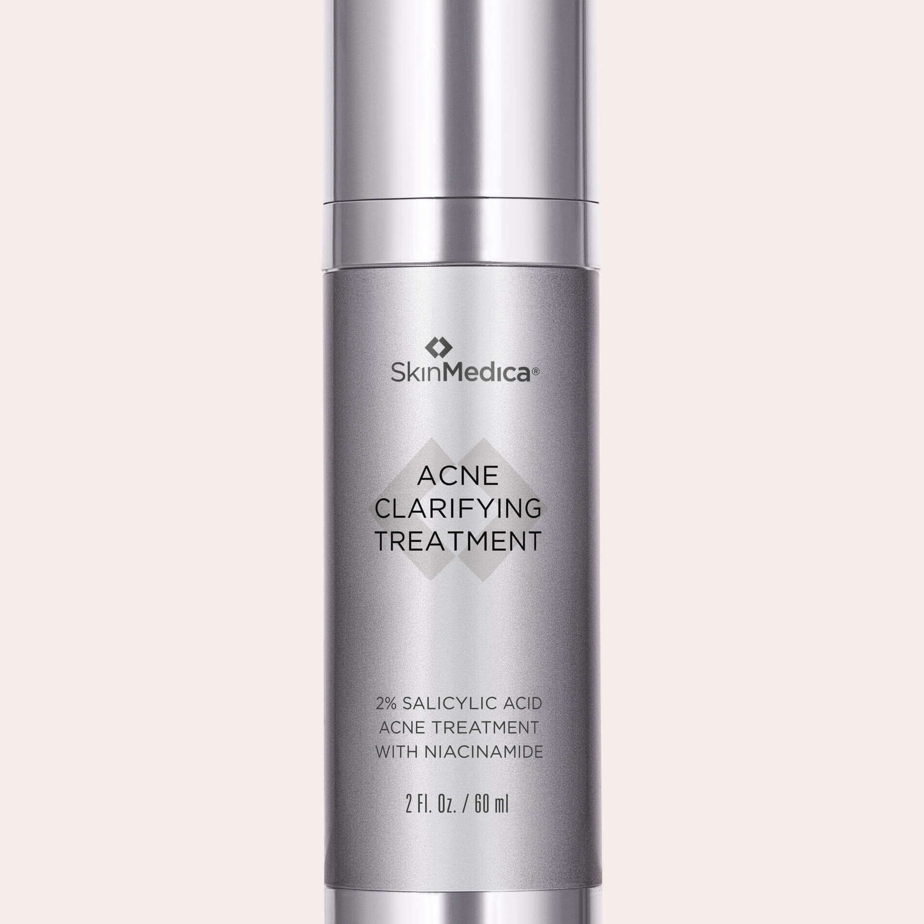 SkinMedica Acne Clarifying Treatment, effective for acne, redness, and oiliness reduction for all skin types.