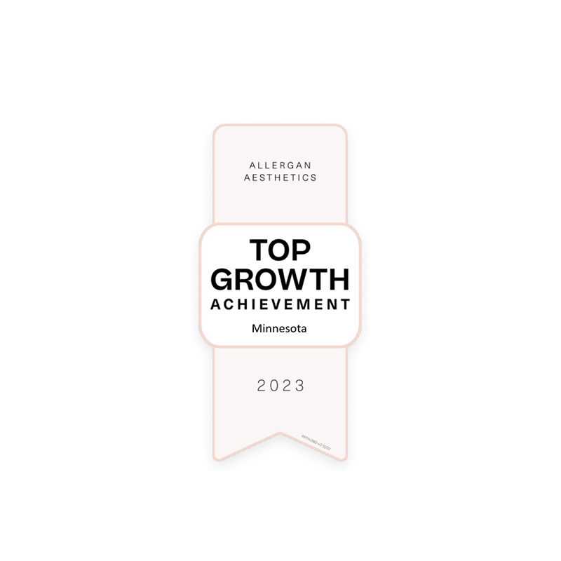 MK Aesthetics receives Top Growth Achievement award in Minnesota for exceptional Med Spa services in 2023.