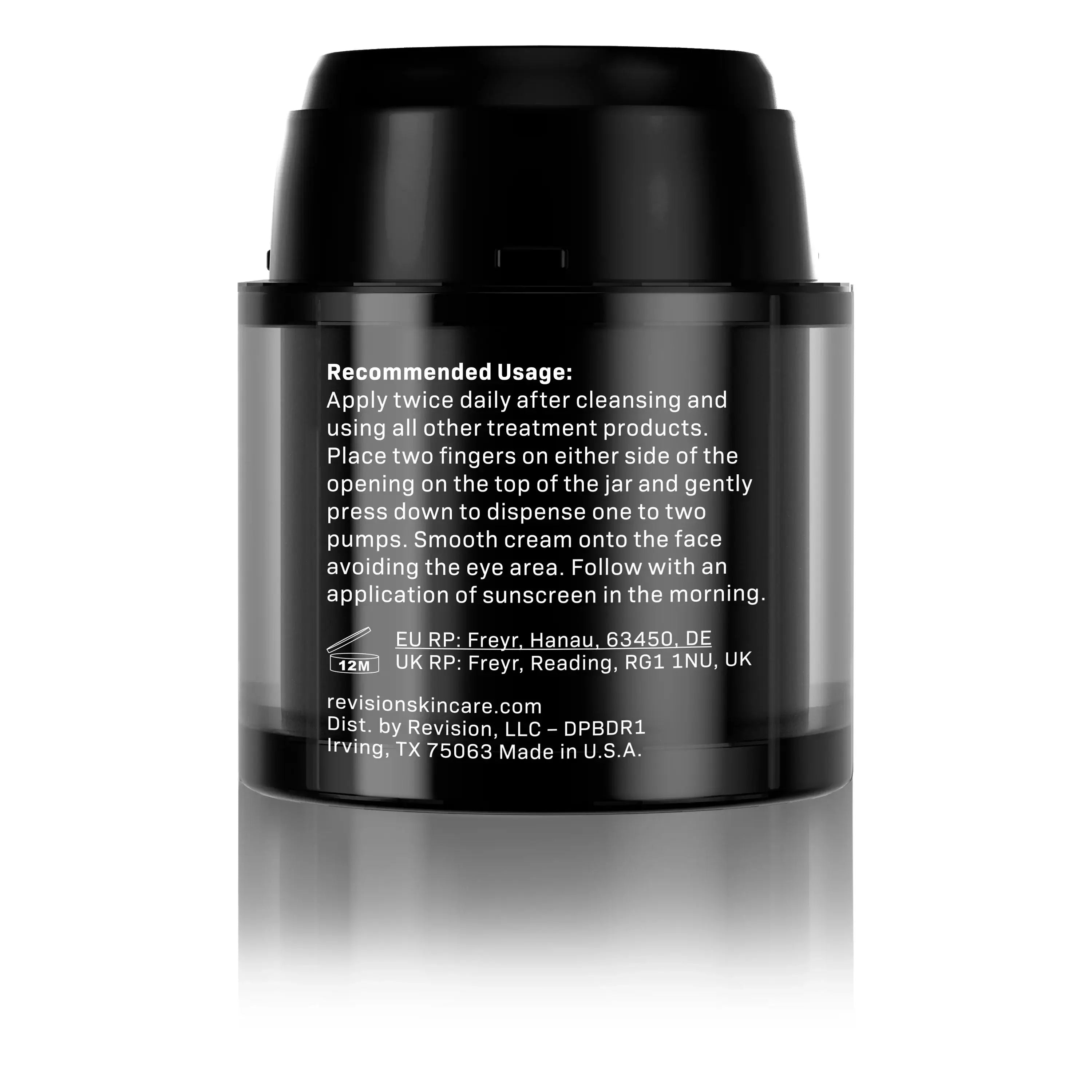 DermProtect Barrier Defense moisturizer with usage instructions on the back, focusing on hydration and skin barrier repair.