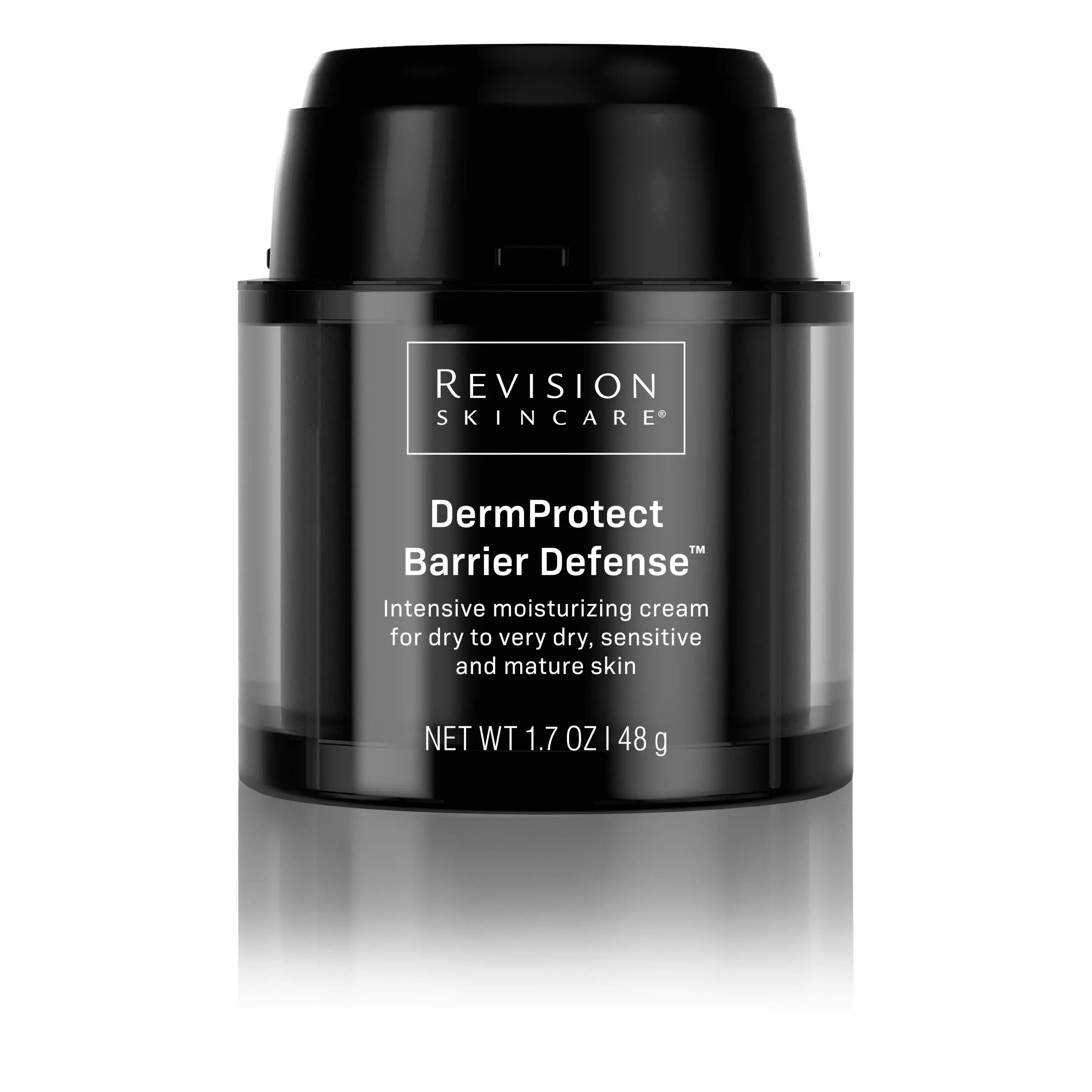 DermProtect Barrier Defense moisturizer from Revision Skincare for dry, sensitive, and mature skin. MK Aesthetics.