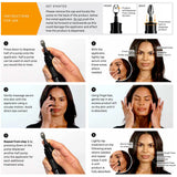 Instructions for using Revox™ Line Relaxer 1 fl oz with clear steps for application.