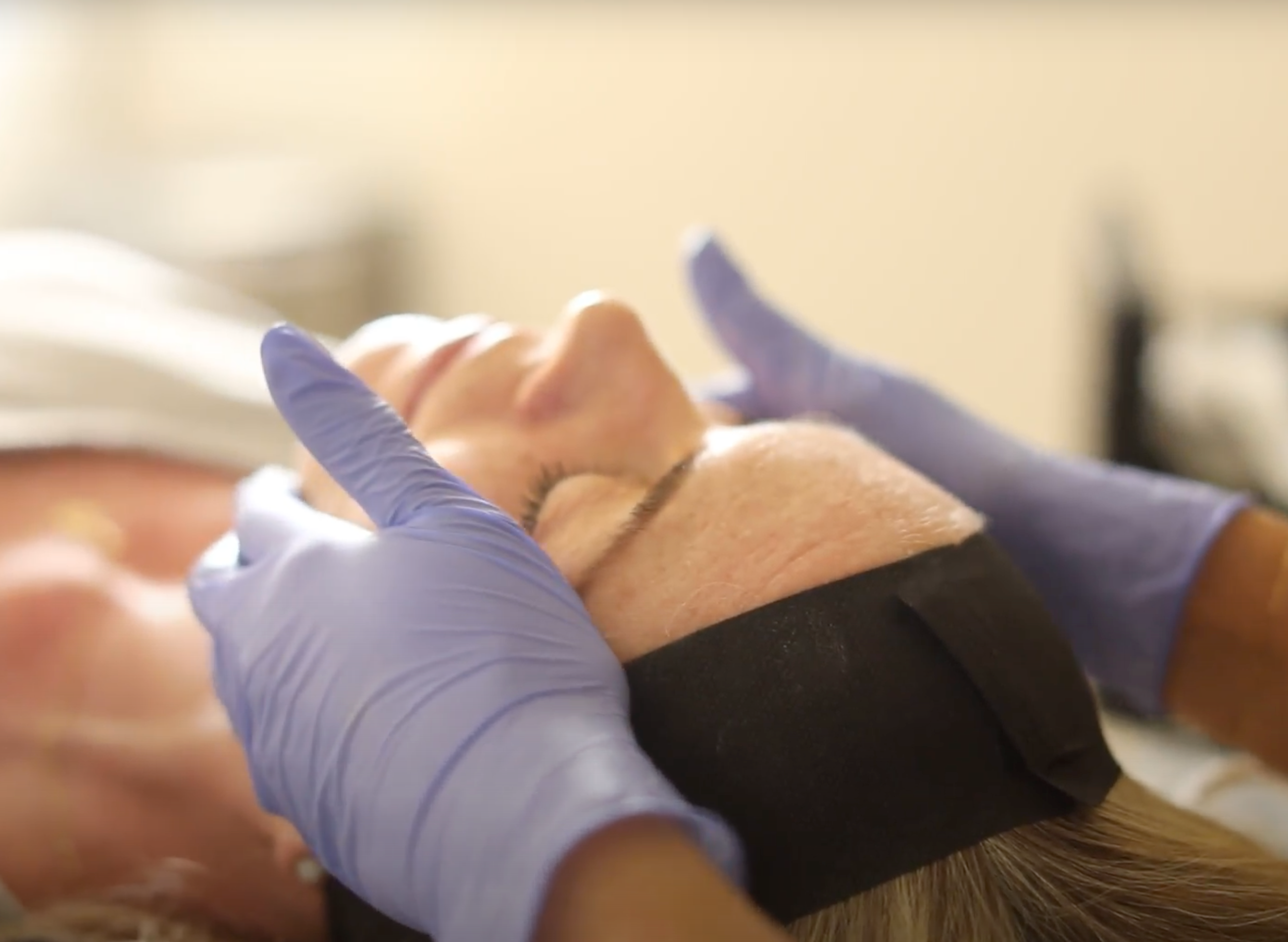 Facial treatment at MK Aesthetics Med Spa in Minnetonka, highlighting skin care and wellness services.
