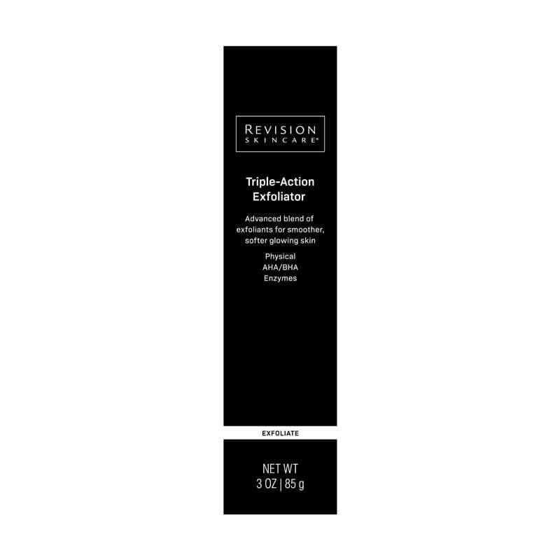 Revision Skincare Triple-Action Exfoliator, advanced exfoliant for smoother, softer glowing skin at MK Aesthetics Spa.