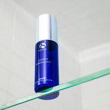 Copper Firming Mist bottle on a shelf, showcasing MK Aesthetics products for youthful skin.