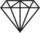 Stylish diamond icon representing luxury and beauty at MK Aesthetics Med Spa in Minnetonka.
