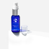 Hydra-Cool Serum bottle by IS Clinical with a clear cap, promoting hydration and soothing effects for all skin types.