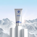 SHEALD Recovery Balm displayed in a scenic mountain background for hydration and skin recovery by MK Aesthetics.