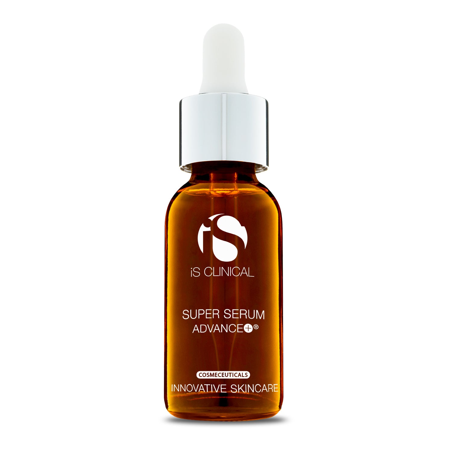 Super Serum Advance+ bottle from iS Clinical, ideal for anti-aging and skincare at MK Aesthetics Spa in Minnetonka.
